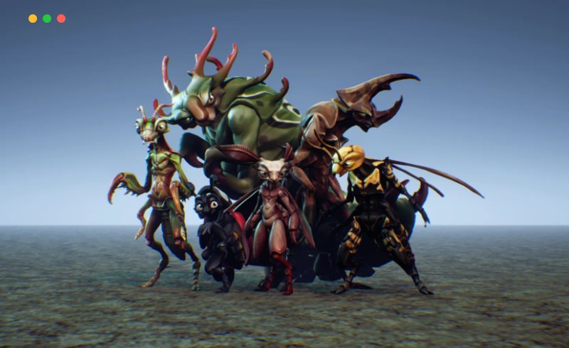 【UE4/5】昆虫角色 Insect Characters