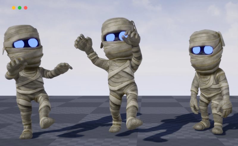 【UE4/5】风格化木乃伊 Stylized Mummy