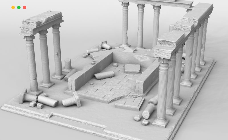 模型资产 – 希腊废墟遗址3D模型 Ruins greek columns model