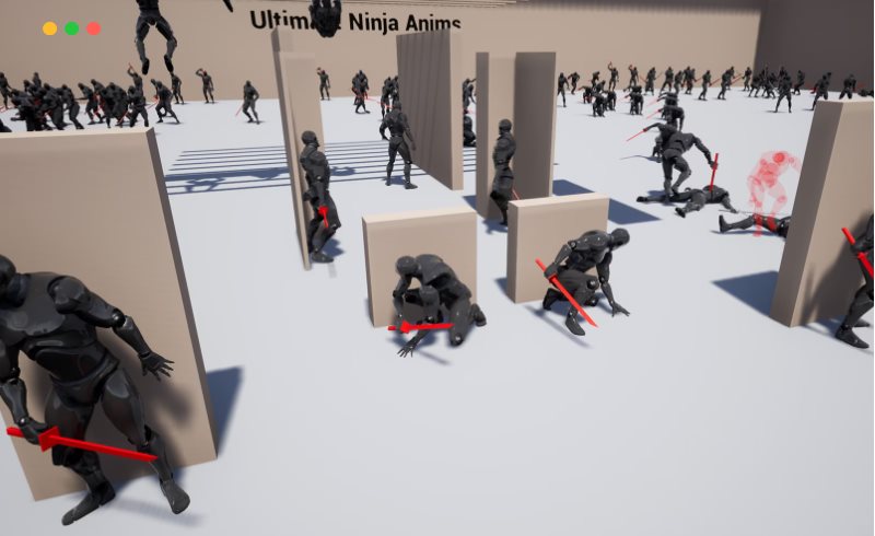 【UE5】忍者刺客格斗动画 Ultimate Ninja Anims