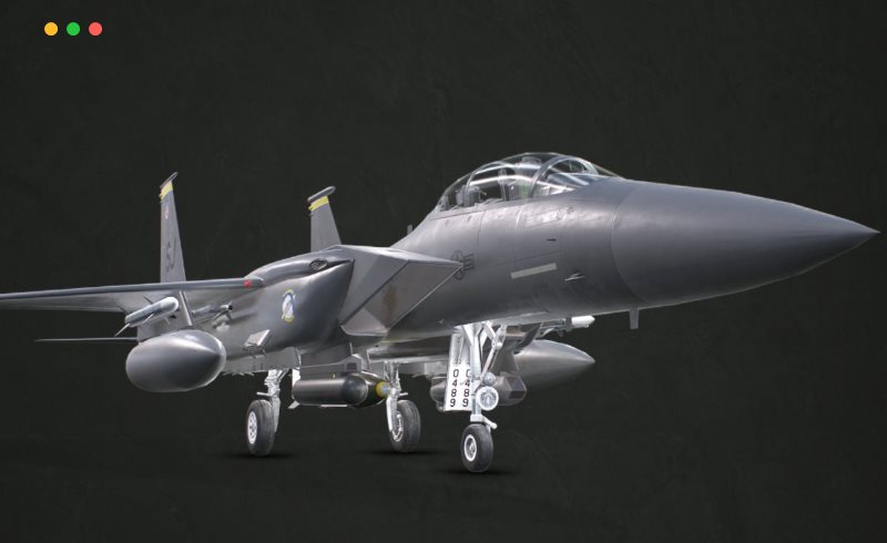 模型资产 – 战斗机3D模型 mcdonnell douglas f-15e strike eagle