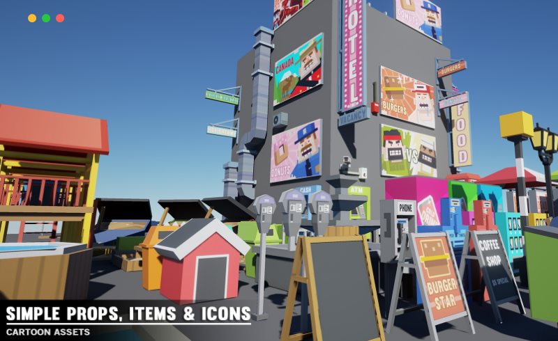 【UE4/5】道具和图标 Simple Props Items and Icons