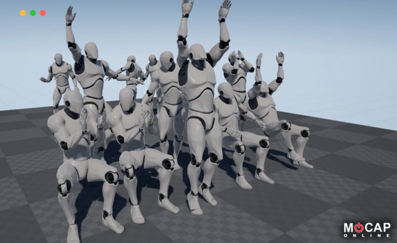 【UE4/5】108个行为动画资产 Crowd Stadium – Mocap Pack