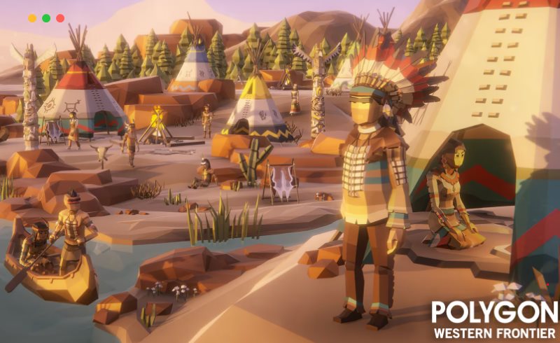 【UE4/5】风格化西部边境包 POLYGON – Western Frontier Pack