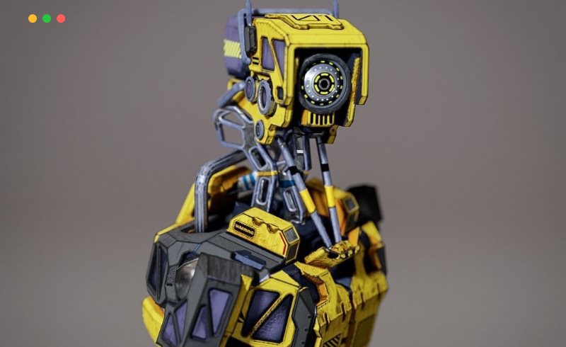 模型资产 – 游戏工业机器人3D 模型 Industrial robot