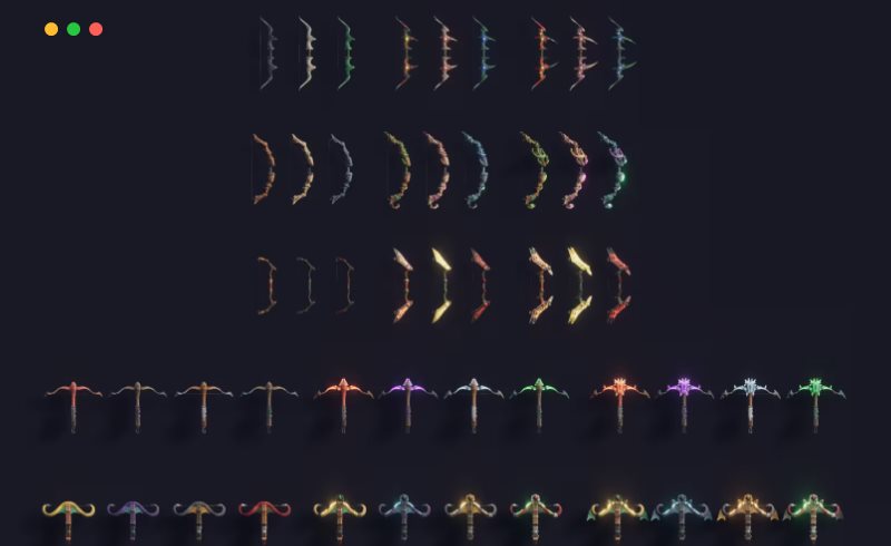 【UE4/5】风格化弓和弩  Stylized Bows & Crossbows – RPG Weapons