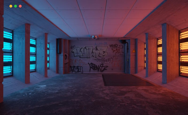 模型资产 – 高品质车库场景 High Quality Car Garage Scene