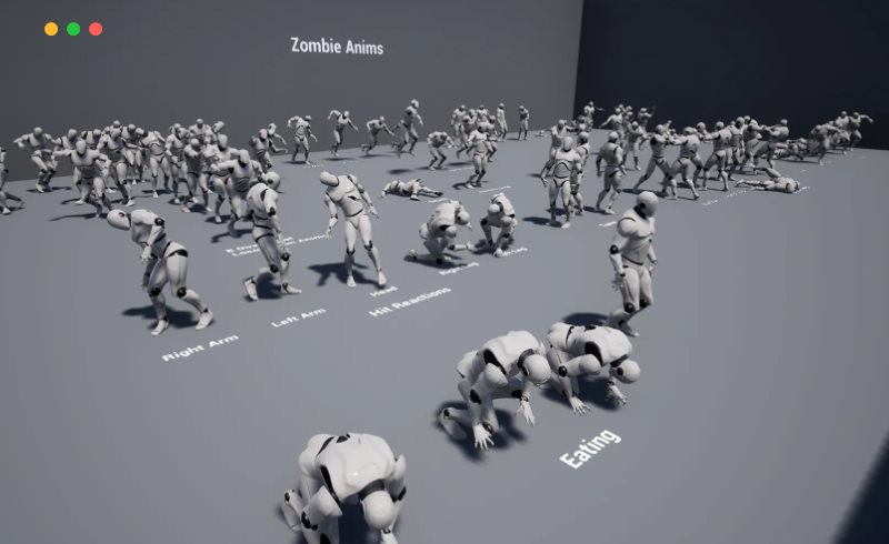 【UE4/5】僵尸动画 Zombie Animations