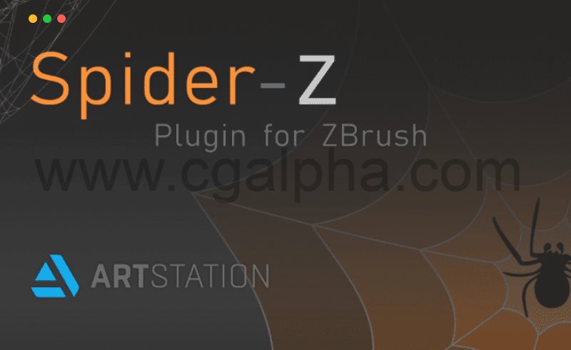 ZBrush插件 – 蜘蛛网插件 SpiderZ