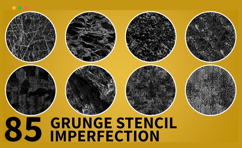 高质量污渍划痕贴图 High Quality Useful Grunge Stencil Imperfection vol.2