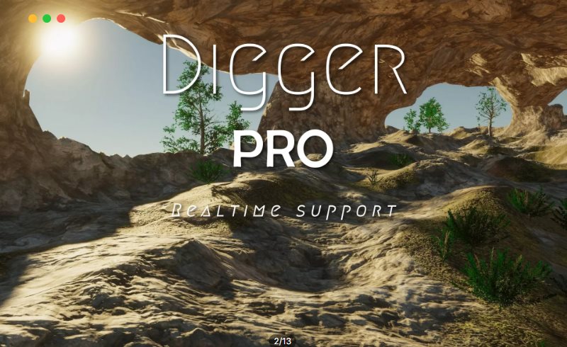 Unity插件 – 智能地形工具 Digger PRO – Voxel enhanced terrains