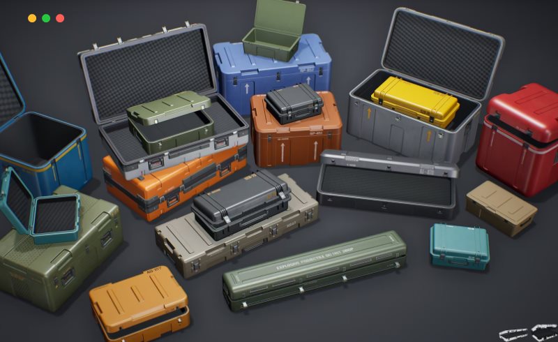 【UE4/5】军用箱包 Military Cases Package