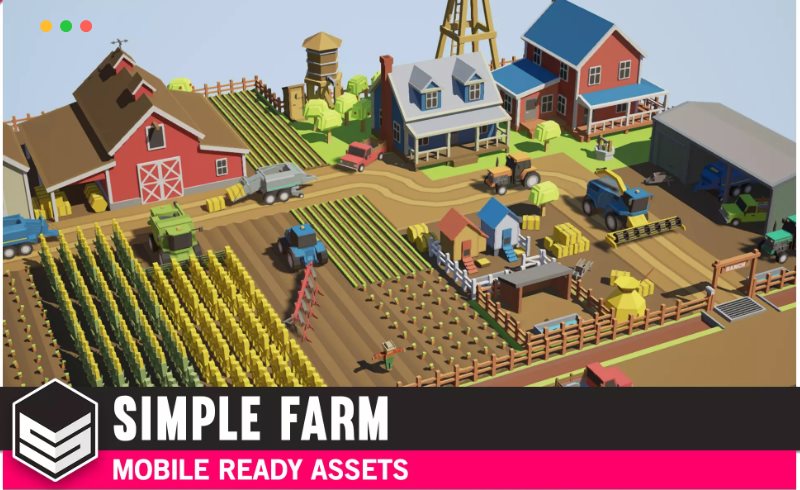 Unity – 风格化卡通农场 Simple Farm – Cartoon Assets