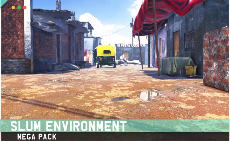 Unity – 贫民窟环境 Slum Environment – Mega Pack