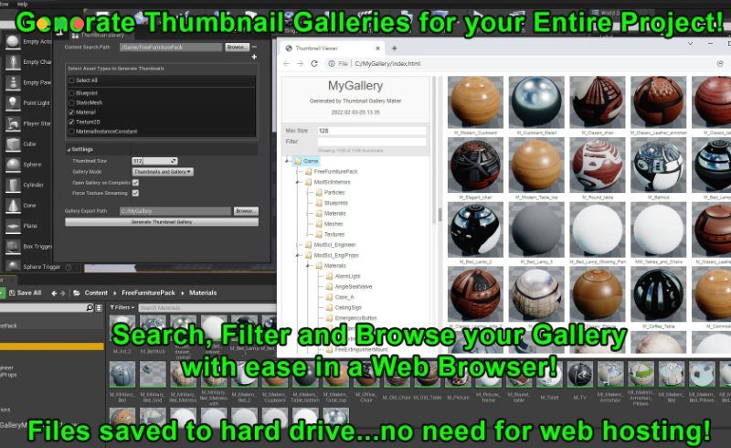 UE5插件 – 缩略图库制作工具 Thumbnail Gallery Maker