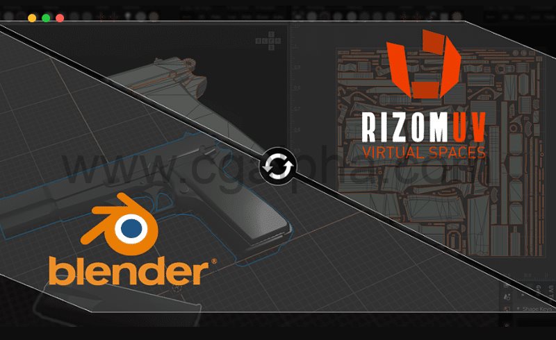 Blender插件 – 桥接插件 Rizomuv Bridge Blender