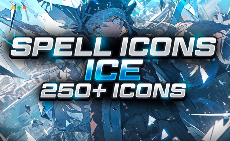 Unity – 游戏图标 Cinematic Spell Icons – Ice