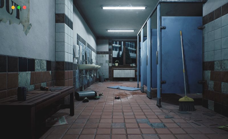 【UE4/5】学校洗手间 HighSchool Restroom