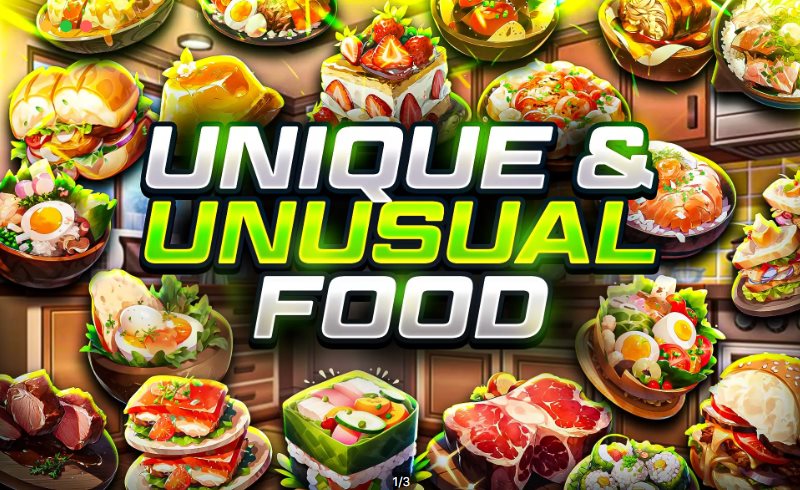 Unity – 风格化游戏食物图标 Unique & Unusual Food