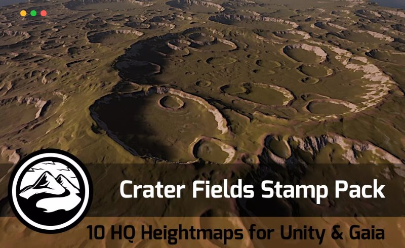 Unity – 火山口场景 Crater Field – Stamp Pack