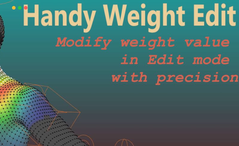Blender插件 – 权重编辑插件 Handy Weight Edit