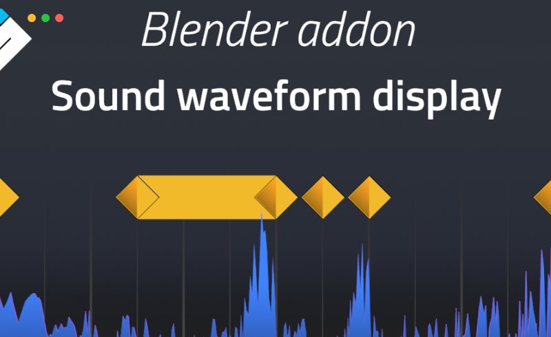 Blender插件 – 声音波形显示插件 Sound Waveform Display