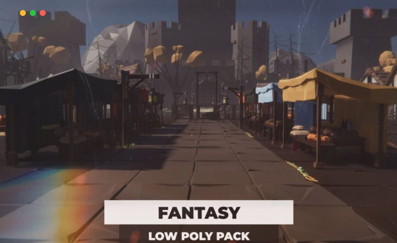 Unity – 幻想游戏场景 Fantasy Low Poly Pack