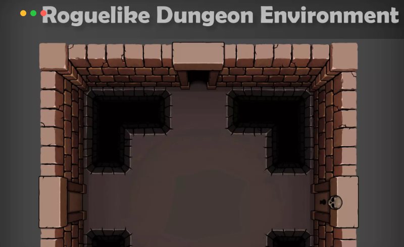 Unity – 2D游戏地下城环境 Roguelike Dungeon Environment
