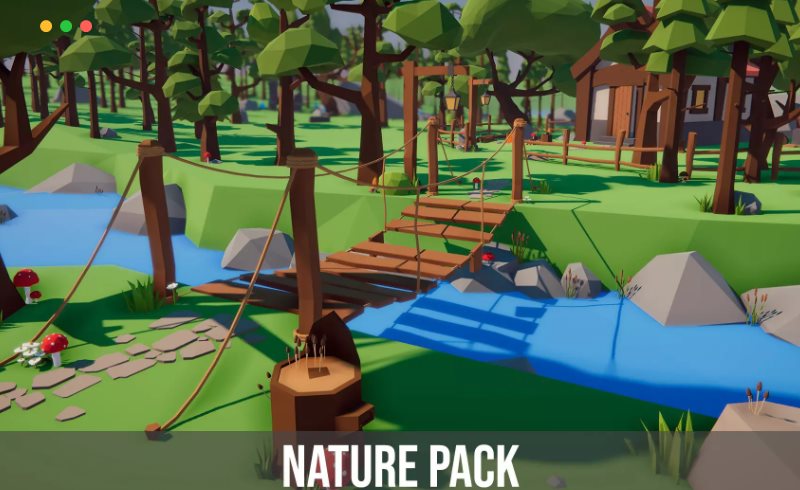 Unity – 风格化自然风景 LowPoly Nature Pack