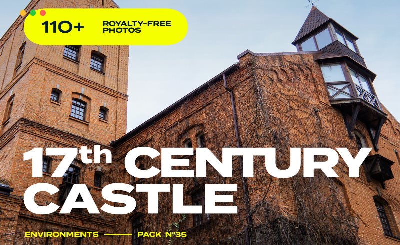 17 世纪城堡庄园照片参考包 17th Century Castle photo reference pack