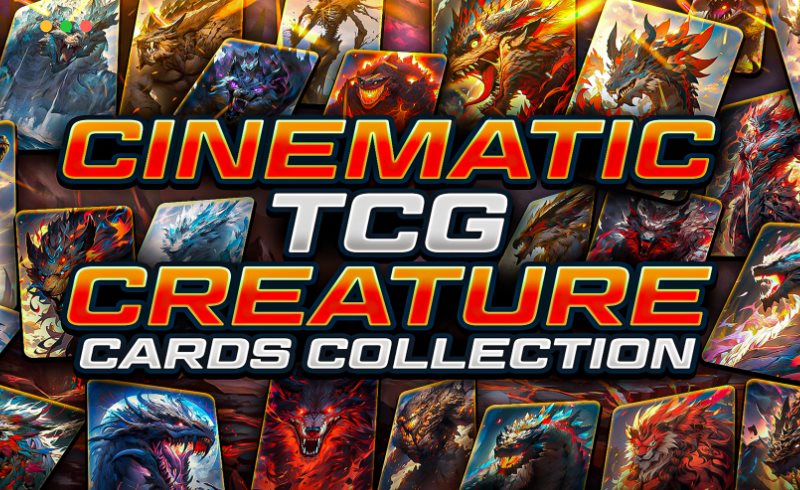 【UE5】生物角色卡 Cinematic TCG Creature Cards Collection
