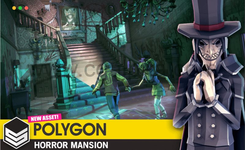 Unity – 风格化恐怖大厦 POLYGON Horror Mansion