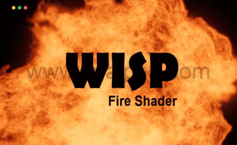 Blender插件 – 火焰材质 WISP Fire Shader