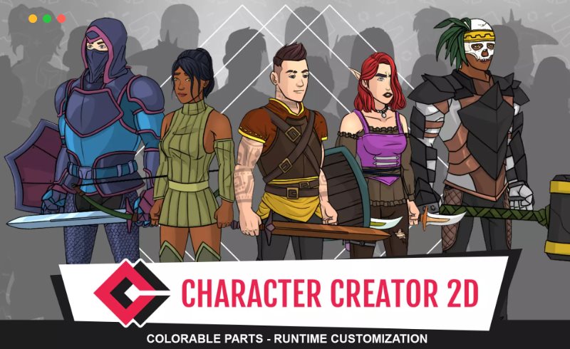 Unity插件 – 游戏角色创建插件 Character Creator 2D