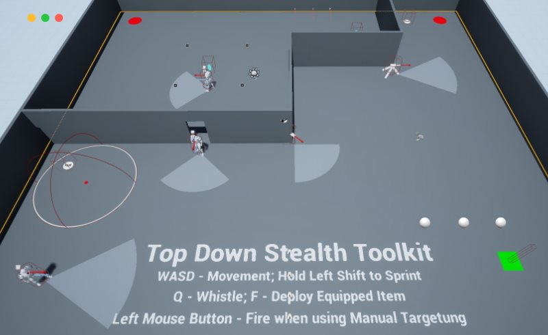 【UE5】虚幻蓝图隐形工具包 Top Down Stealth Toolkit