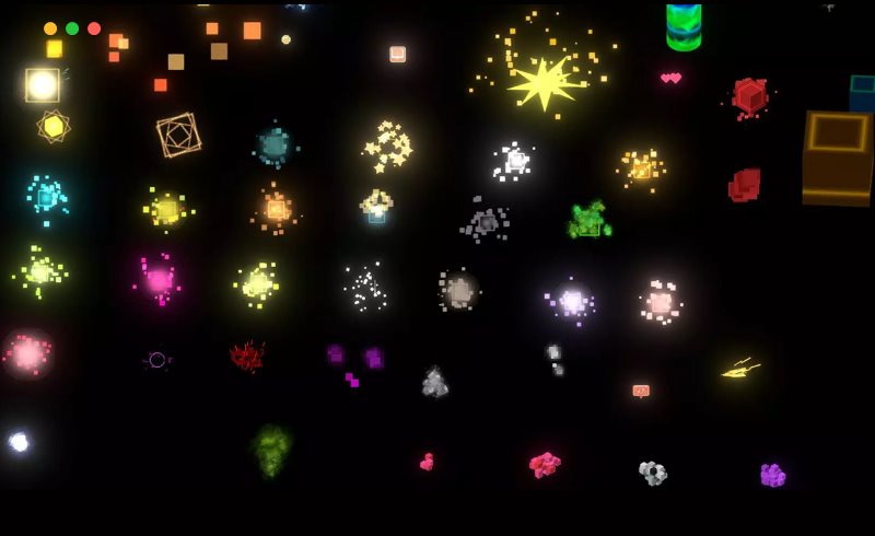 Unity – 体素卡通粒子特效包 Pixel And Voxel Cartoon Particle FX Pack