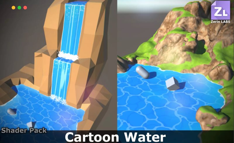 Unity – 风格化卡通水材质 Shader Pack : Cartoon Water