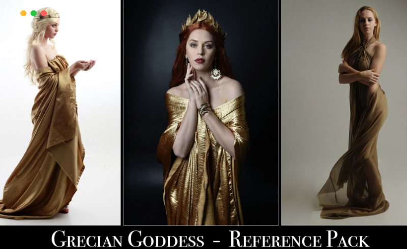 152 张希腊女神素描写生姿势参考 152 Grecian Goddess – Pose Reference Pack