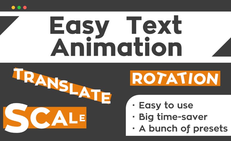 Blender插件 – 简单的文本动画 Easy Text Animation