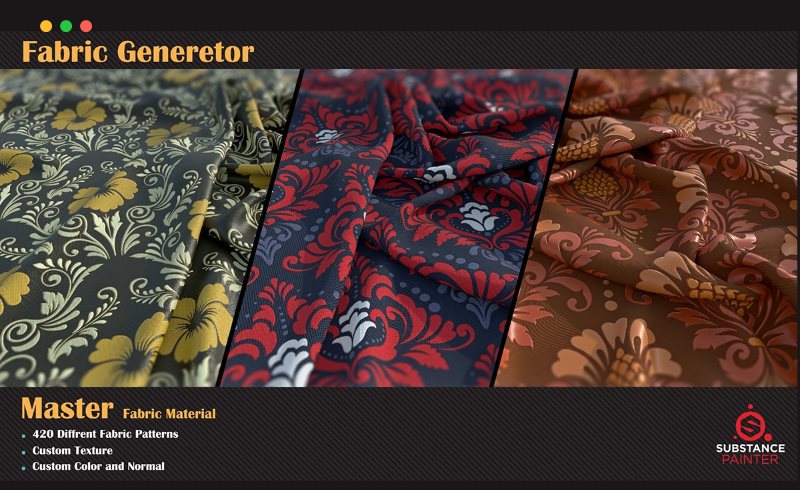 Substance Painter插件 – 布料生成器 Fabric Generator