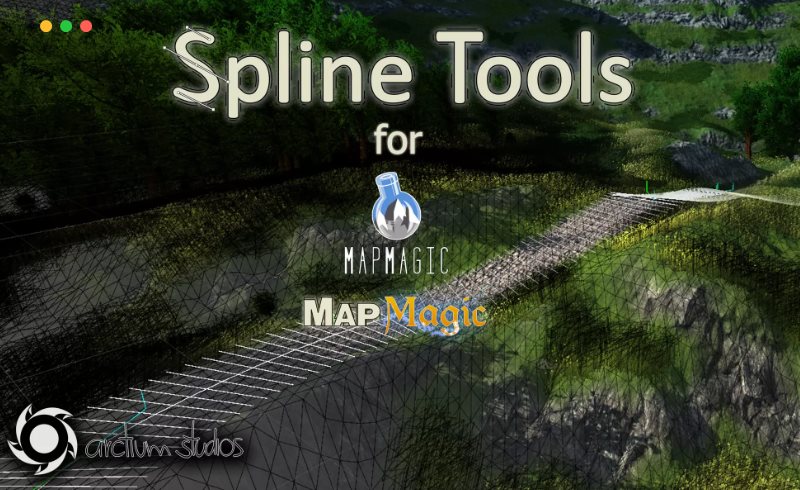 Unity插件 – 样条线工具插件 Spline Tools for MapMagic & MapMagic 2