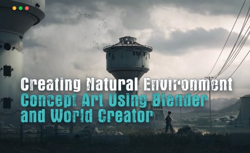 Blender教程 – 使用 Blender 和 World Creator 创建自然环境概念艺术