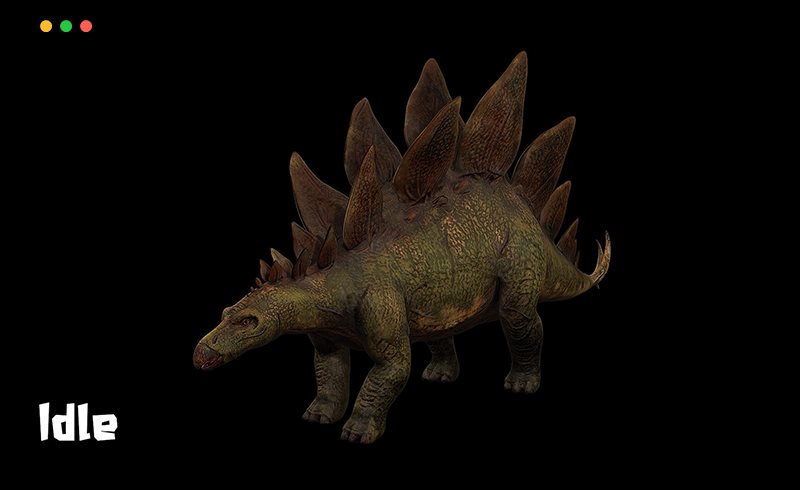 模型资产 – 侏罗纪剑龙 Stegosaurus