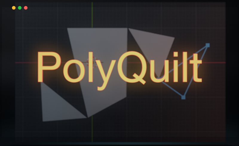 Blender插件 – 辅助建模插件 PolyQuilt