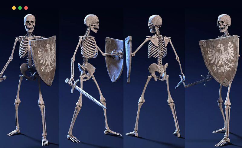 Unity角色 – 骷髅战士 Skeleton Warrior 1