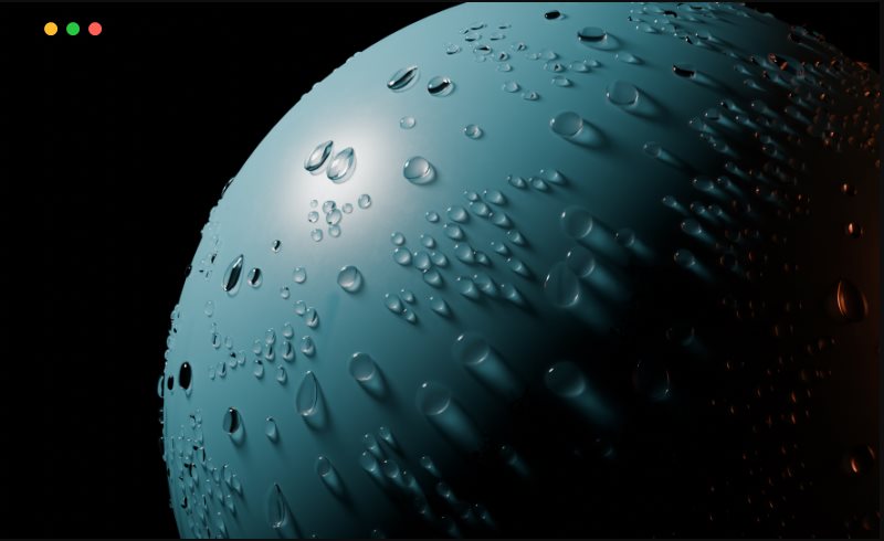 Blender插件 – 液体水珠模拟 H2O droplet simulation
