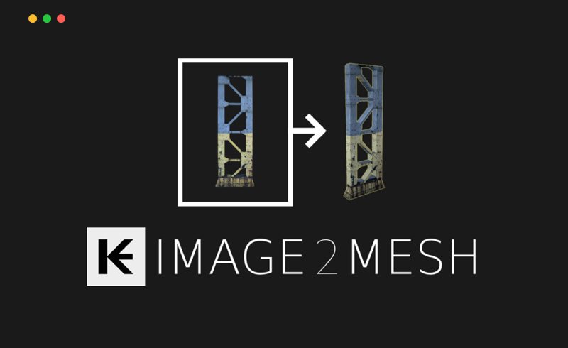 Blender插件 – 图片转模型插件 Image 2 Mesh Pro