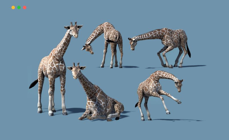 【UE4/5】非洲动物长颈鹿 African Animal – Giraffe
