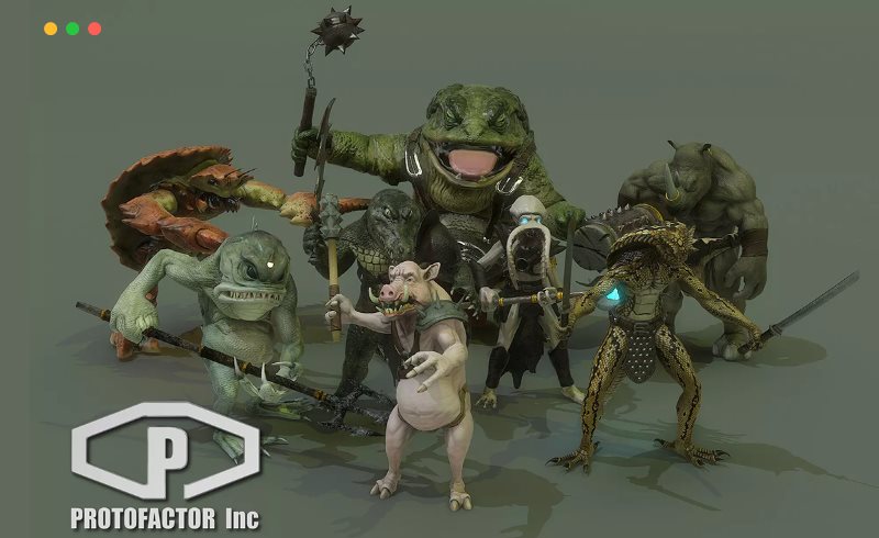 Unity – 英雄幻想人形生物包 HEROIC FANTASY WERE-CREATURES PACK
