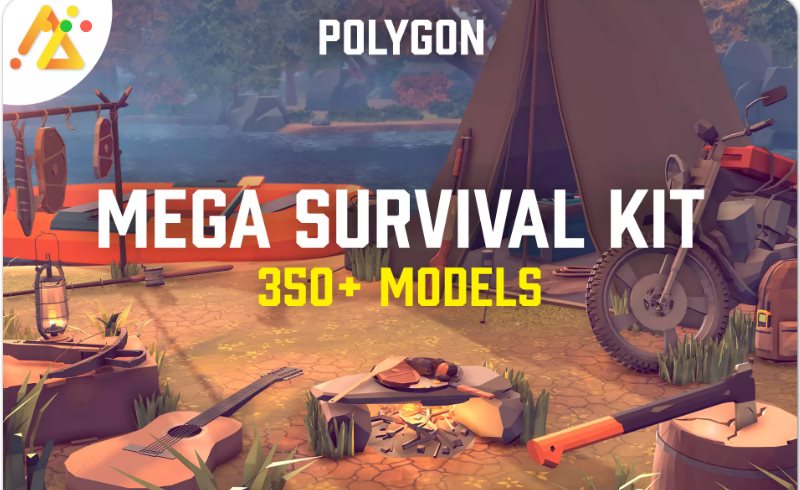 Unity – 巨型生存套件 POLY – Mega Survival Kit